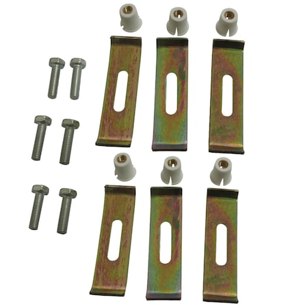 Kingston Brass KUHDWR6 Undermount Clip 6 Clips Pack, Raw KUHDWR6